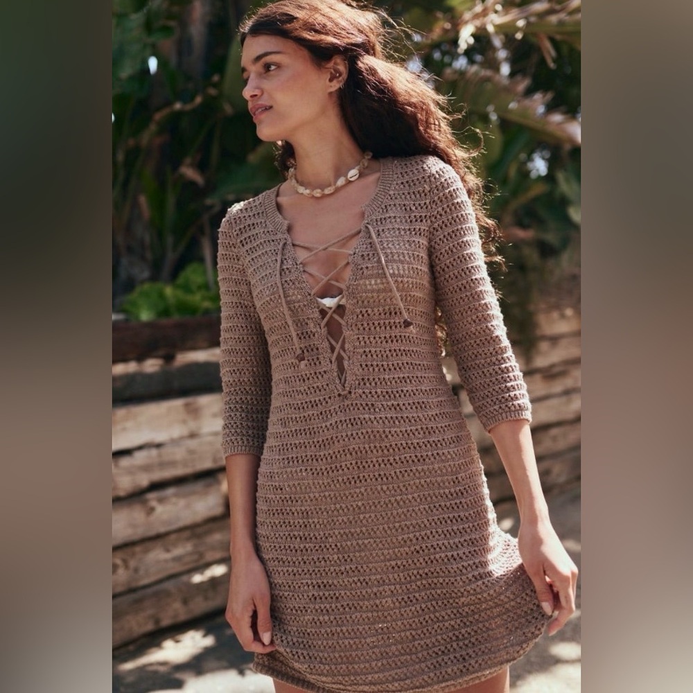 FREE PEOPLE Amalia Sweater Mini DRESS